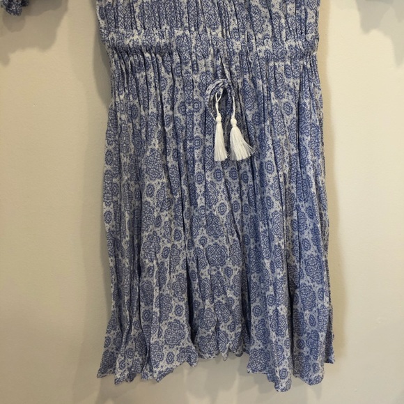 THE IMPECCABLE PIG - Blue and White Flowery Dress - Picture 3 of 7